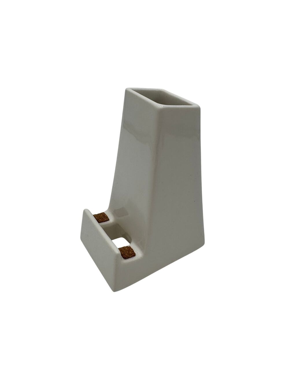 Stak Ceramic Cell Phone Dock Stand Holder Vase Combo